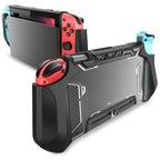 Mumba Funda acoplable compatible con Nintendo Switch 1 (versión 2017), [Blade Series] Funda protectora de TPU con diseño ergonómico y agarre cómodo, accesorios para Switch (negro)