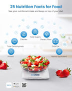 RENPHO Báscula de alimentos inteligente con calculadora nutricional