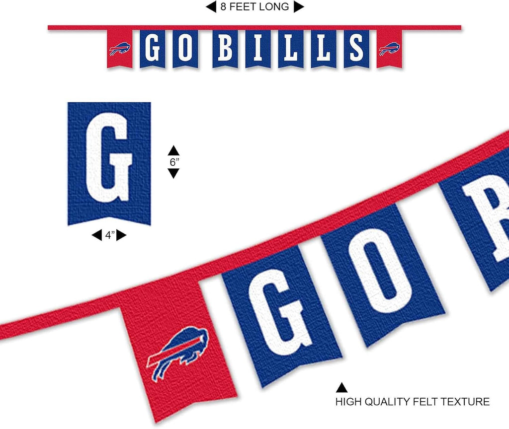WinCraft Banderines de cuerda de Buffalo Bills