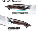HOSHANHO Cuchillo de cocina japonés de acero de alto carbono