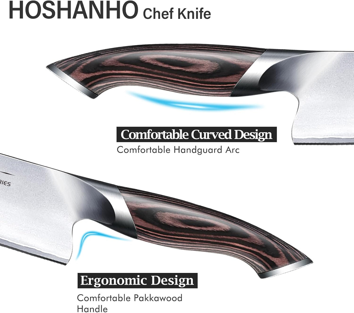 HOSHANHO Cuchillo de cocina japonés de acero de alto carbono