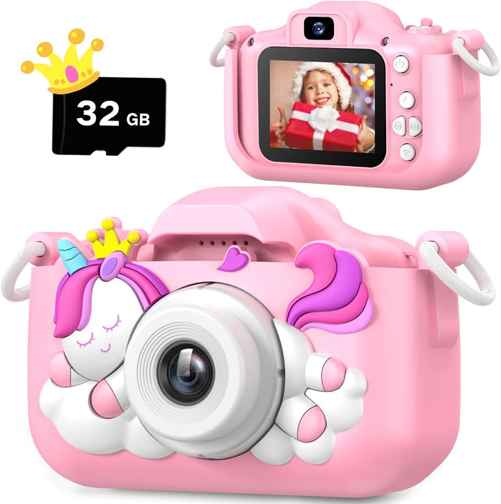 Cámara de Unicornio Mejorada para Niños, Regalos de Navidad y Cumpl...
