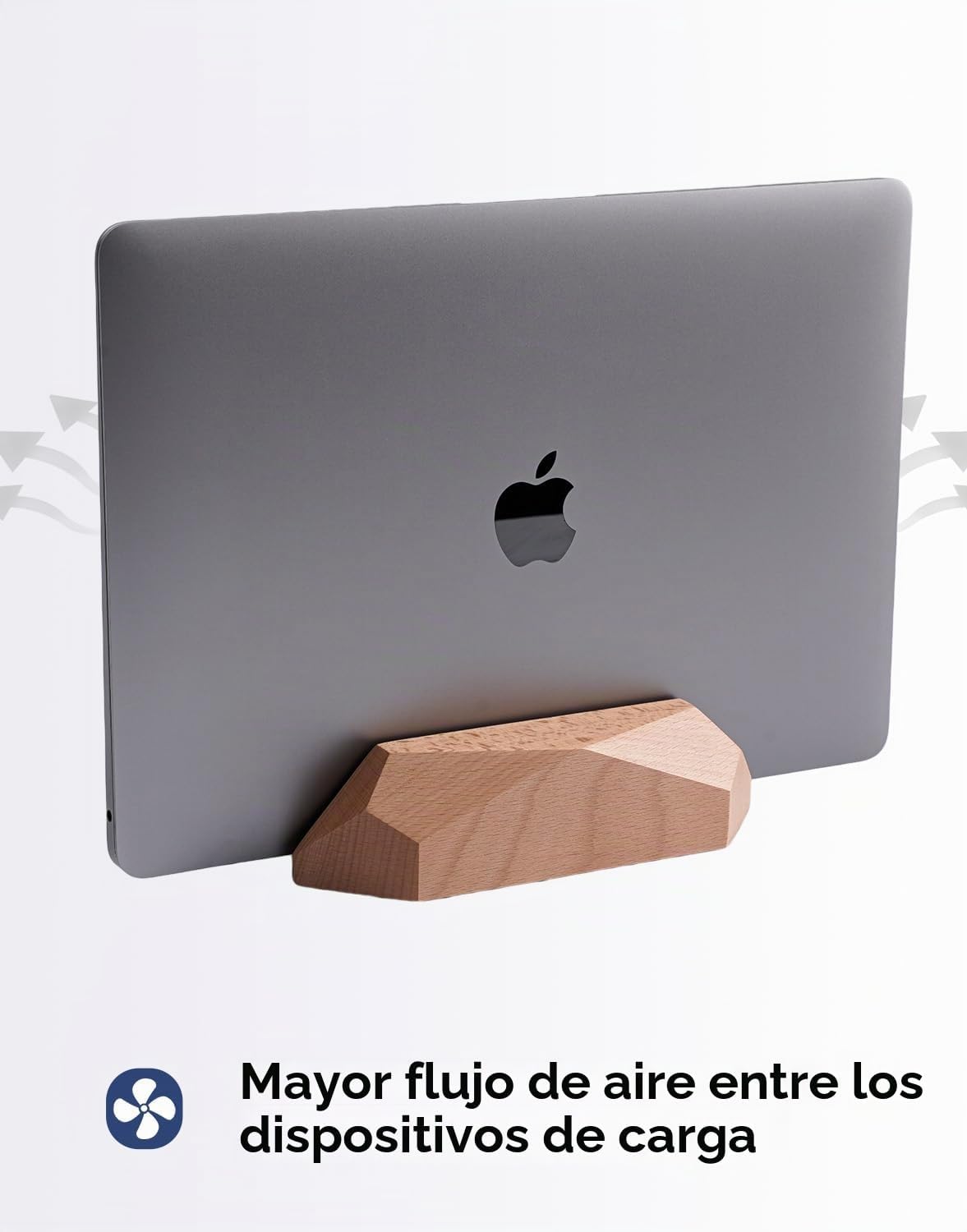 Soporte Nuvograin para Laptop Doble con 2 Ranuras, Soporte Vertical...