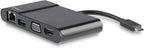 StarTech.com Adaptador USB-C a VGA/DVI/HDMI, Negro
