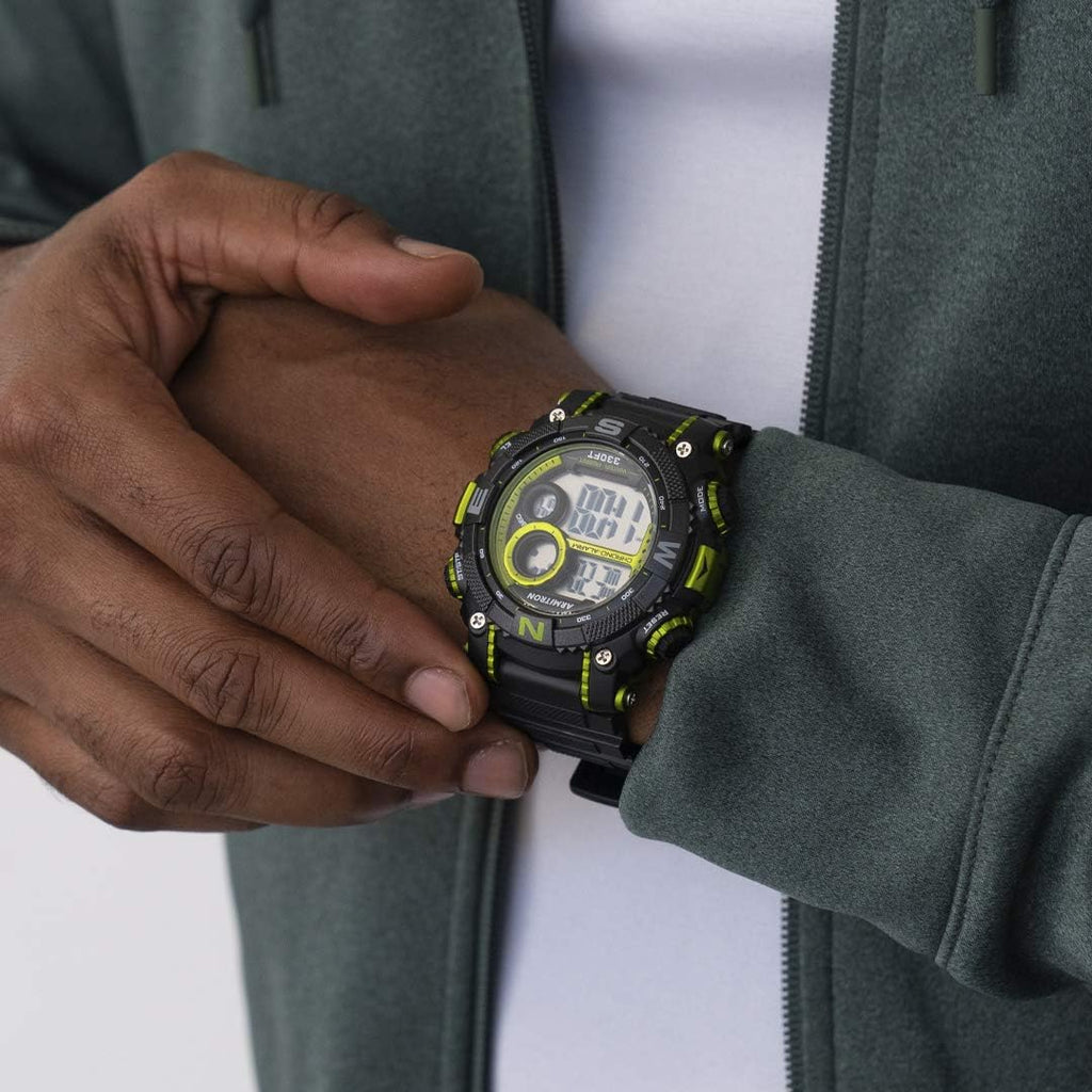Reloj deportivo Armitron Sport con cronógrafo digital para hombre, correa de resina, 40/8284