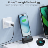 [2 paquetes] Cargador portátil pequeño de 5500 mAh para iPhone 15\/...