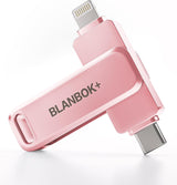BLANBOK+ Memoria flash USB certificada MFi de 512GB para iPhone, un...