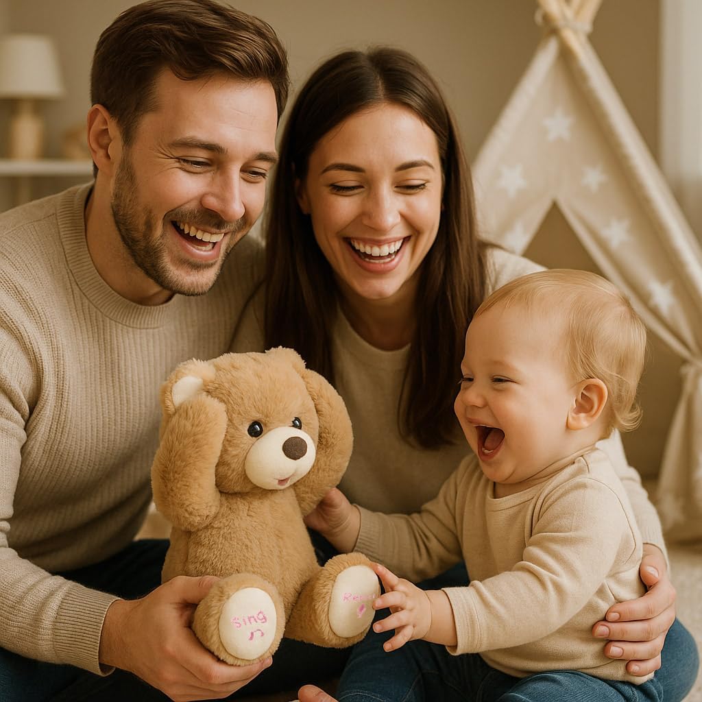 Hopearl Oso de Peluche Interactivo Peek A Boo Repite lo que Dices O...