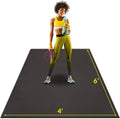 ActiveGear Alfombrilla de ejercicio grande para entrenamiento en casa | Suelo de gimnasio de entrenamiento para gimnasio en casa | Alfombrilla de entrenamiento de goma - 6 x 4 pies