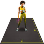 ActiveGear Alfombrilla de ejercicio grande para entrenamiento en casa | Suelo de gimnasio de entrenamiento para gimnasio en casa | Alfombrilla de entrenamiento de goma - 6 x 4 pies