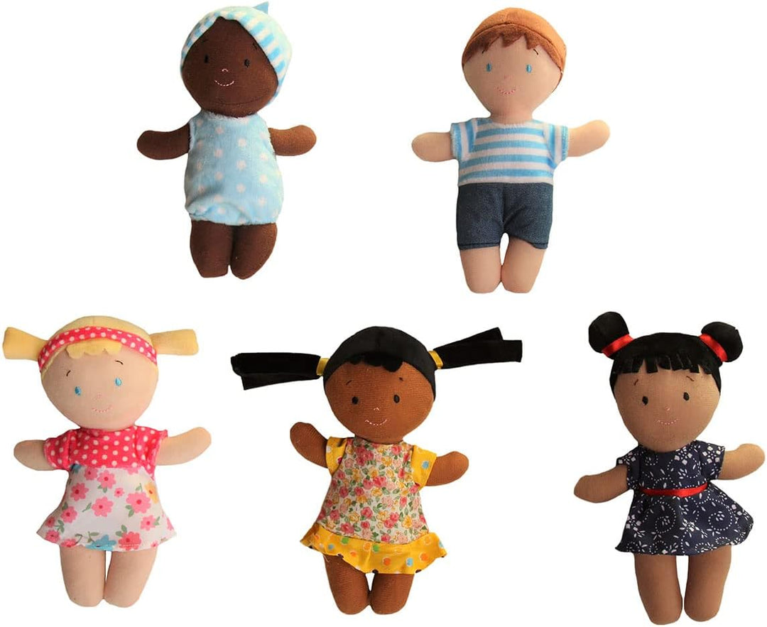 Snuggle Stuffs Canasta de Amigos de Peluche Diversidad Multicultura...