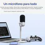 Elgato Micrófono de condensador USB Wave: Neo, toque para silenciar