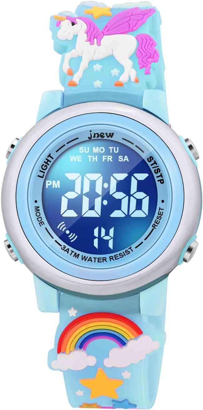 VAPCUFF Relojes impermeables 3D de dibujos animados para niñas con...