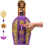 Monster High Skulltimate Secrets - Juego de muñecas y accesorios, Hauntlywood Mysteries Clawdeen Wolf con armario revelador y más de 19 sorpresas glamorosas como ropa de muñeca