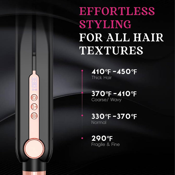 SKIMI Airflow Styler 2.0 - Plancha plana de titanio y rizadora, 96...