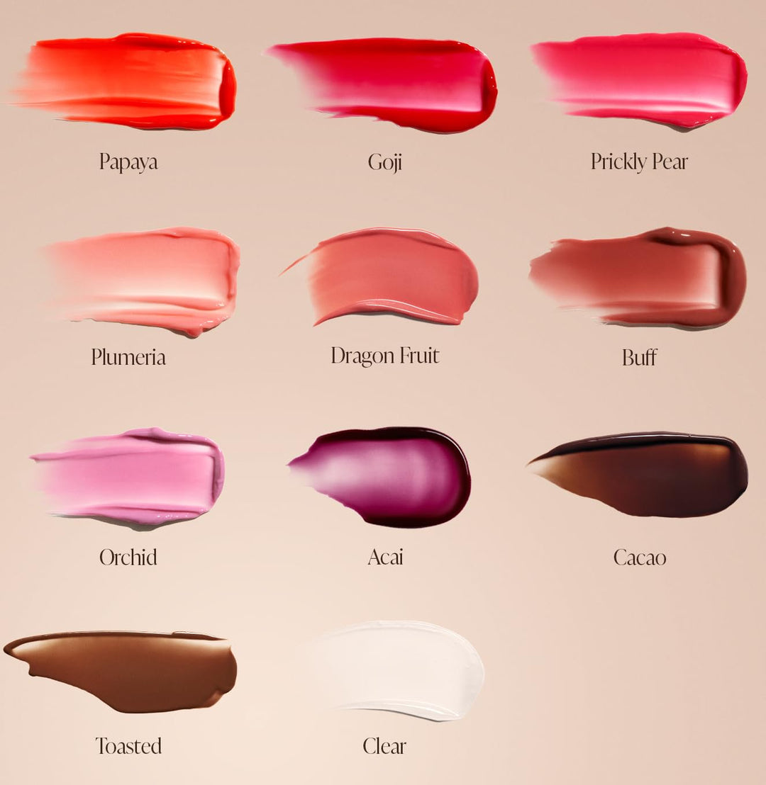 Saltair Bálsamo de aceite labial hidratante, brillo labial transpar...