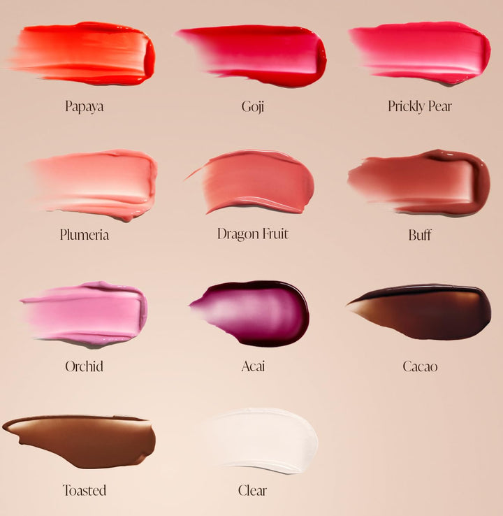 Saltair Bálsamo de aceite labial hidratante, brillo labial transpar...