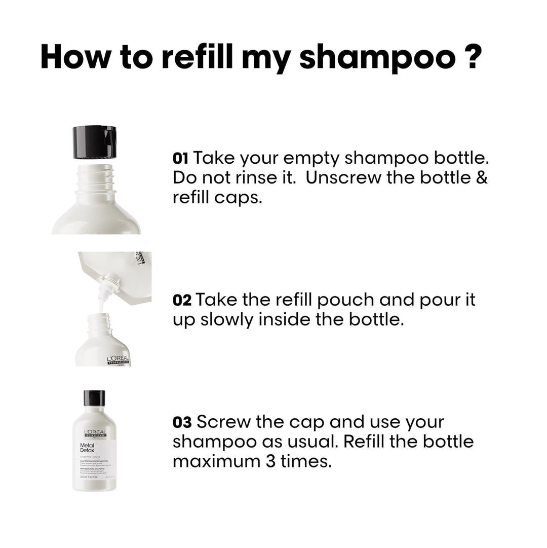 L'Oréal Professionnel Paris Metal Detox Shampoo - Sulfate-Free...