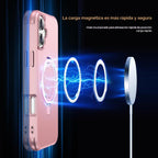 SKYLMW Compatible con iPhone 16 Funda con Soporte Magnético Invisible de Anillo O Funda de Grado Militar para iPhone 16 6.1" [Compatible con Mag-Safe][Gran Sensación de Agarre], Oro Rosa