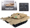 Mini tanque militar RC de 2.4 GHz con LED y torreta giratoria