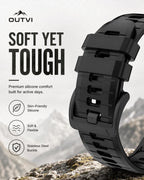 Correa de reloj de 0.866 in para Garmin Fenix 5 6 7 Pro Sapphire Solar Forerunner 965 955 935 745 epix Pro Gen 2 1.850 in solo silicona suave ajuste rápido 22 correas de reloj de repuesto para