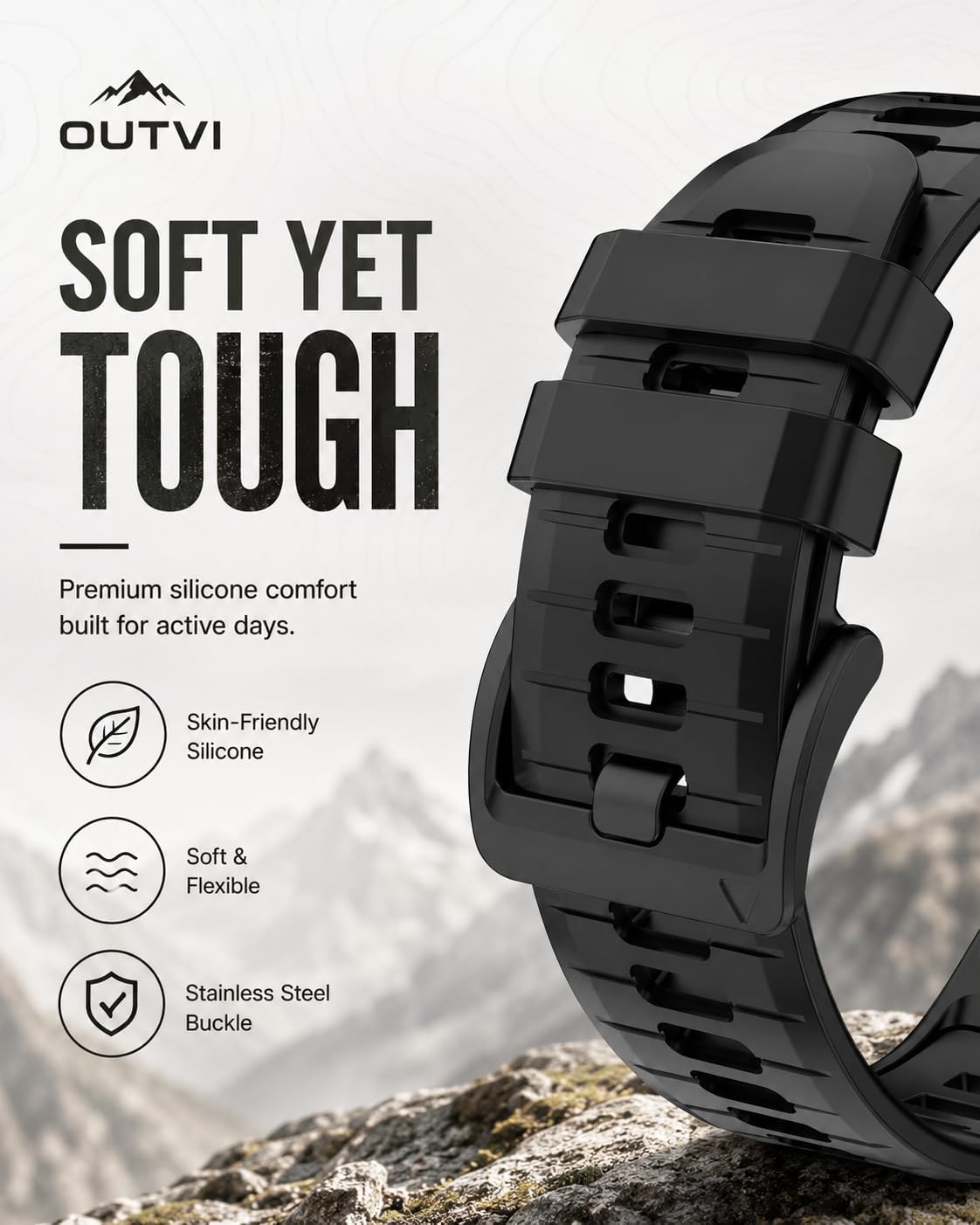 Correa de reloj de 0.866 in para Garmin Fenix 5 6 7 Pro Sapphire Solar Forerunner 965 955 935 745 epix Pro Gen 2 1.850 in solo silicona suave ajuste rápido 22 correas de reloj de repuesto para