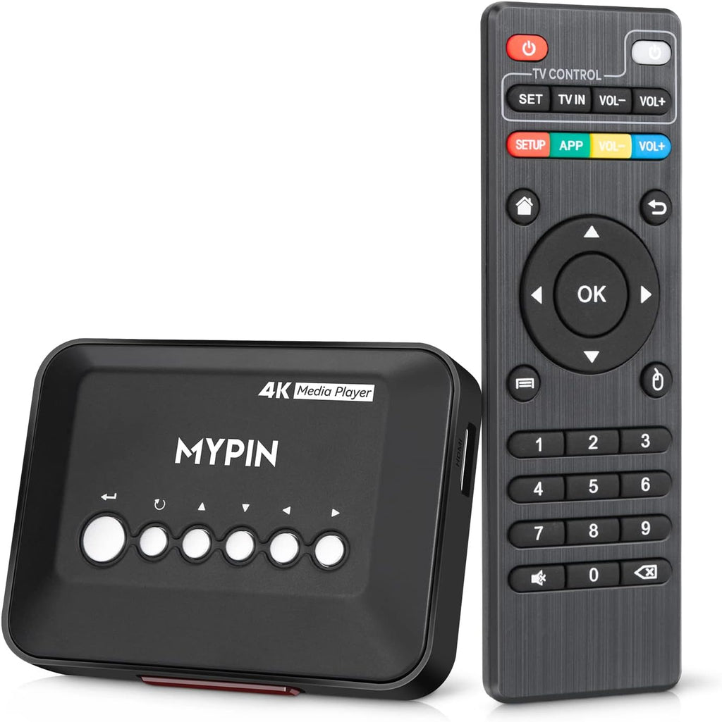 4K@30hz HDMI TV Media Player con salida HDMI/AV, reproductor MP4 digital