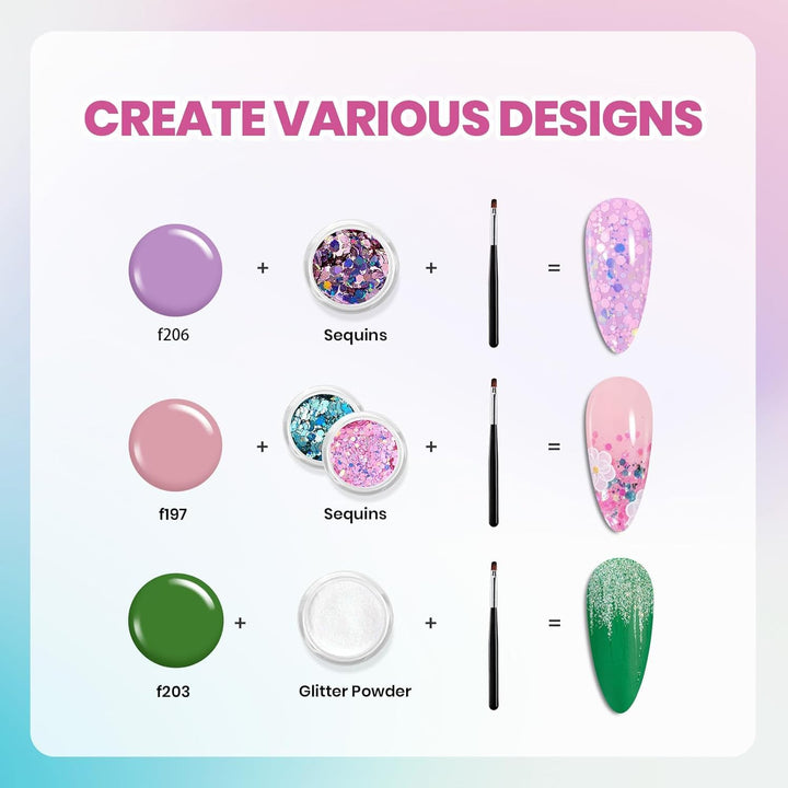 Beetles - Kit de esmalte de uñas de gel con luz UV \u2013 Juego de...