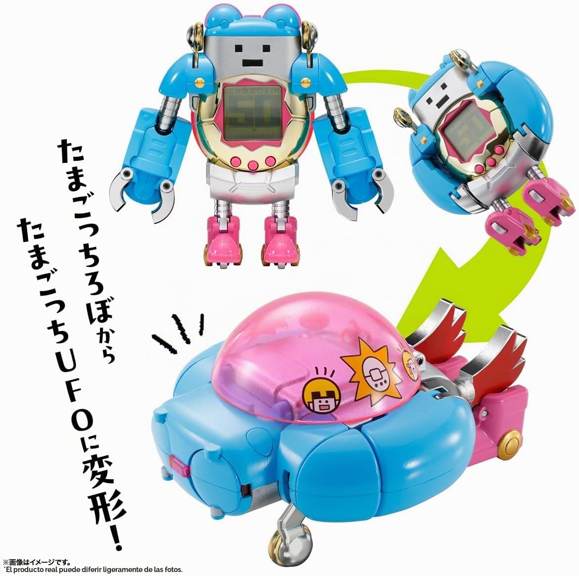 TAMASHII NATIONS - Tamagotchi - Figura Tamagotchi Robot Chogokin - Aniversario 30º CHOGOKIN (Incluye Tamagotchi exclusivo del 30º Aniversario CHOGOKIN)