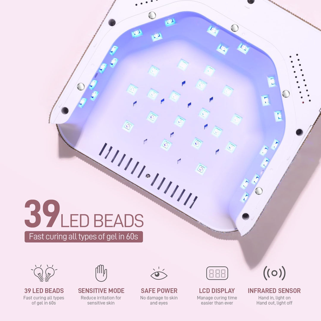 GAOY Lámpara de uñas LED UV inalámbrica para uñas de gel, luz UV re...