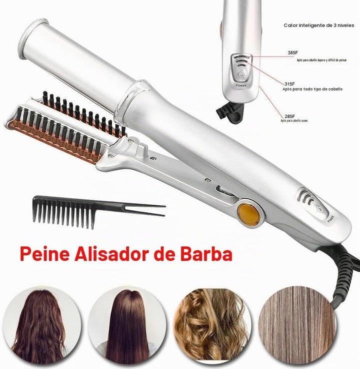 Profesional de pelo alisado plancha rizador rizador Styler 3 en 1 m...
