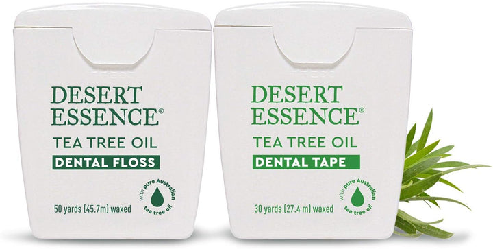Desert Essence Cinta dental de aceite de árbol de té, 30 yardas, pa...