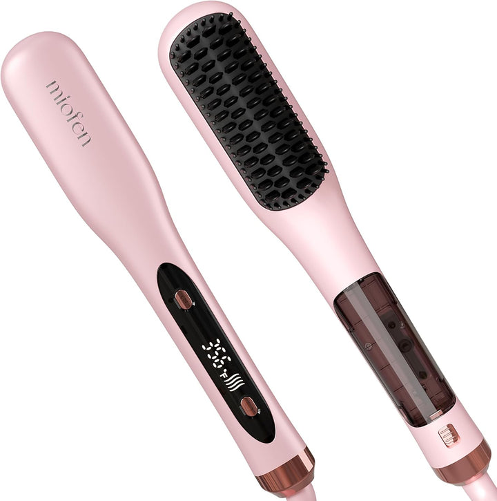 Miofen - Cepillo alisador de pelo a vapor, 3 en 1, cepillo alisador...
