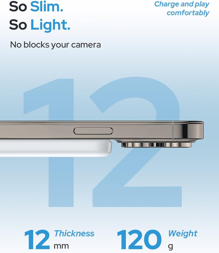 TRKOY para MagSafe Power Bank Ultra Slim, cargador portátil inalámb...