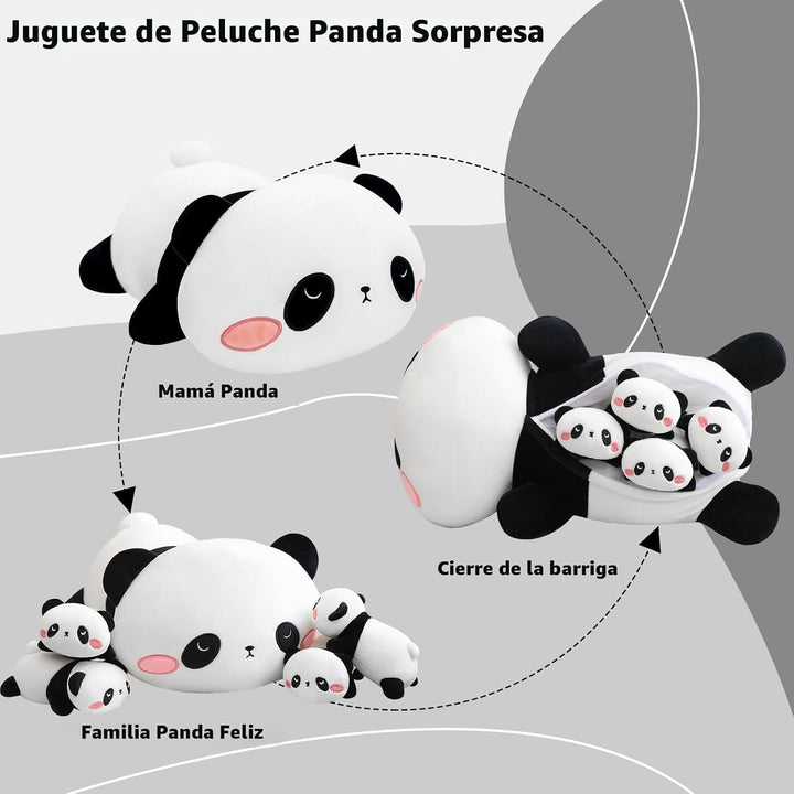 TOYSYM Panda de peluche lindo con almohada de peluche de panda de 4...
