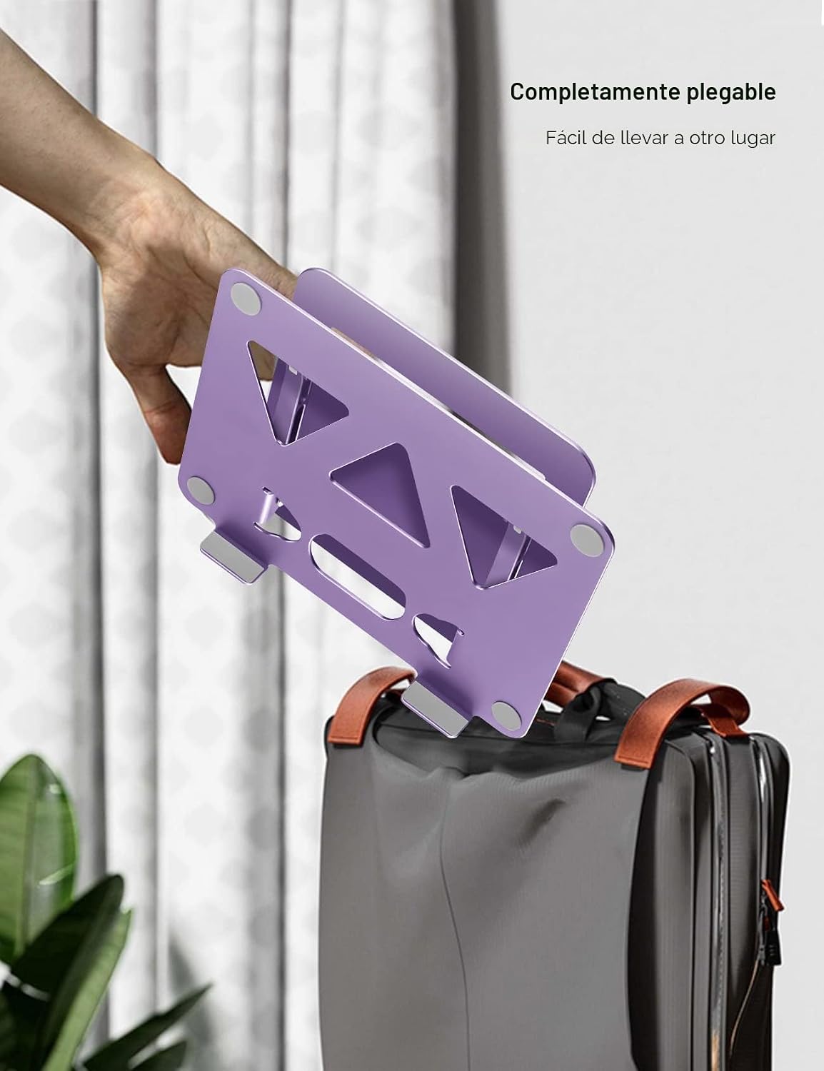 Aoviho Soporte ajustable para laptop de escritorio, soporte portáti...