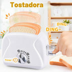 Juegos de Cocina de Juguete para Niños, Accesorios de Cocina de Juguete para Niños de 4-8 y 3-5 Años, Juguetes de Electrodomésticos de Cocina, Licuadora, Cafetera, Batidora, Tostadora, Juguetes de