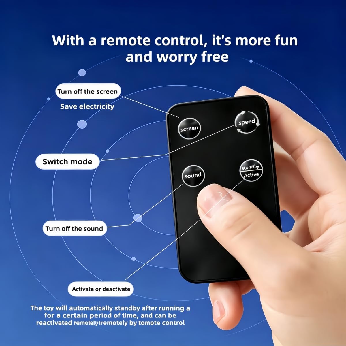 Nicoypole - Pelota de juguete automática inteligente para gatos y perros, juguete eléctrico interactivo recargable para mascotas, control remoto, pantalla LCD, canción de pájaro integrada, juego de