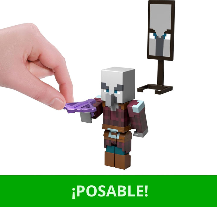Mattel Minecraft Paquete de Asalto a la Aldea con 3 Figuras de Acci...
