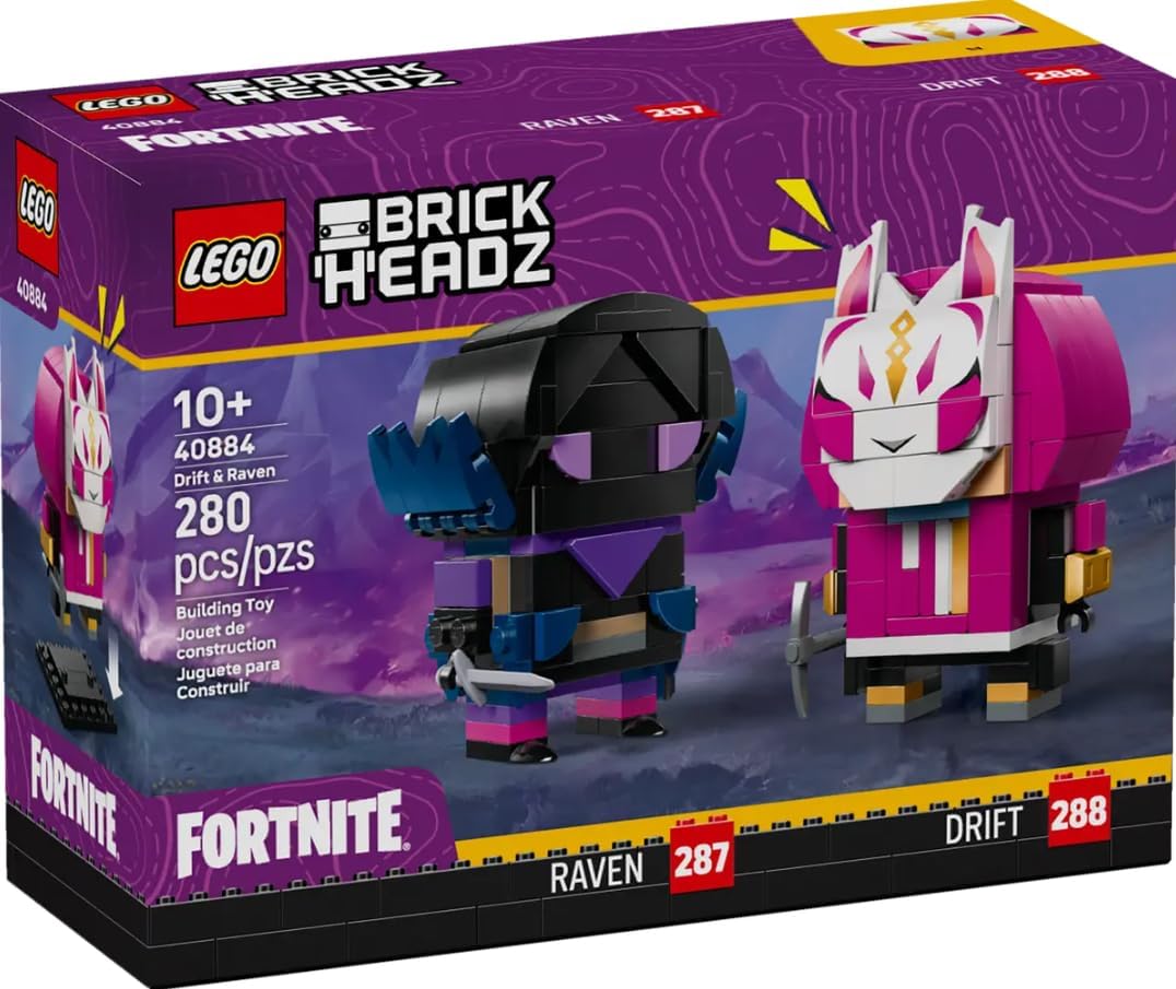 LEGO 40884 Fortnite BrickHeadz Figure Drift &amp; Raven
