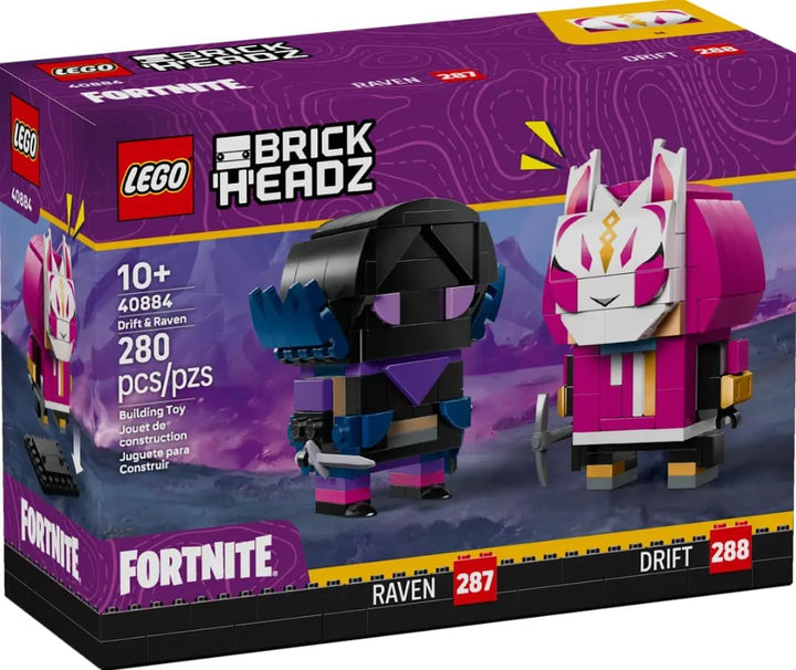 LEGO 40884 Fortnite BrickHeadz Figure Drift &amp; Raven