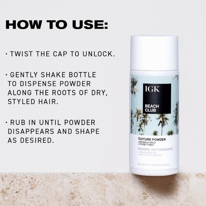 IGK BEACH CLUB Texture Powder | Polvo voluminizador invisible para...