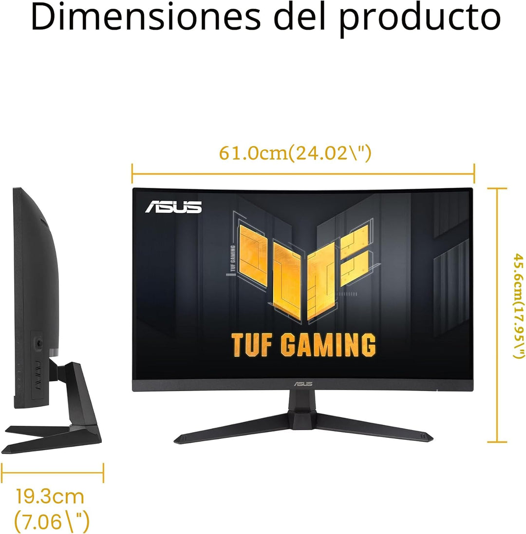 ASUS TUF Gaming 27\u201D Monitor curvo 1080P (VG27VQM1B) \u2013 Ful...