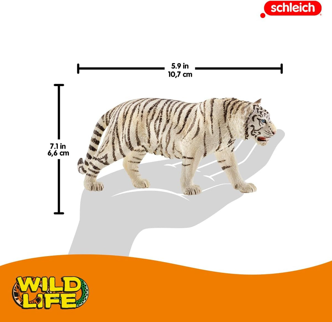 Schleich Wild Life - Figura realista de tigre blanco