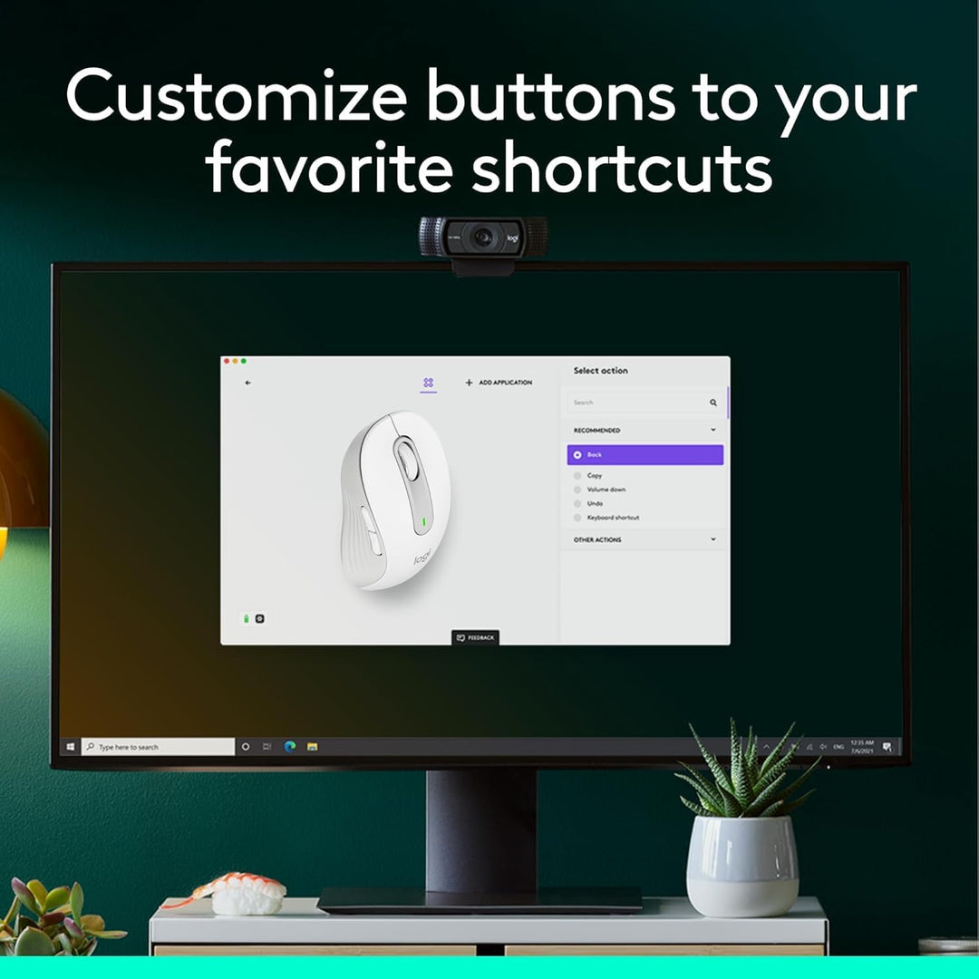 Ratón inalámbrico Logitech Signature M650 - Para manos pequeñas a m...