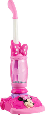 Just Play - Aspiradora de Disney Junior Minnie Mouse Twinkle Bows Play con luces y sonidos realistas, juguetes para niños de 3 años en adelante