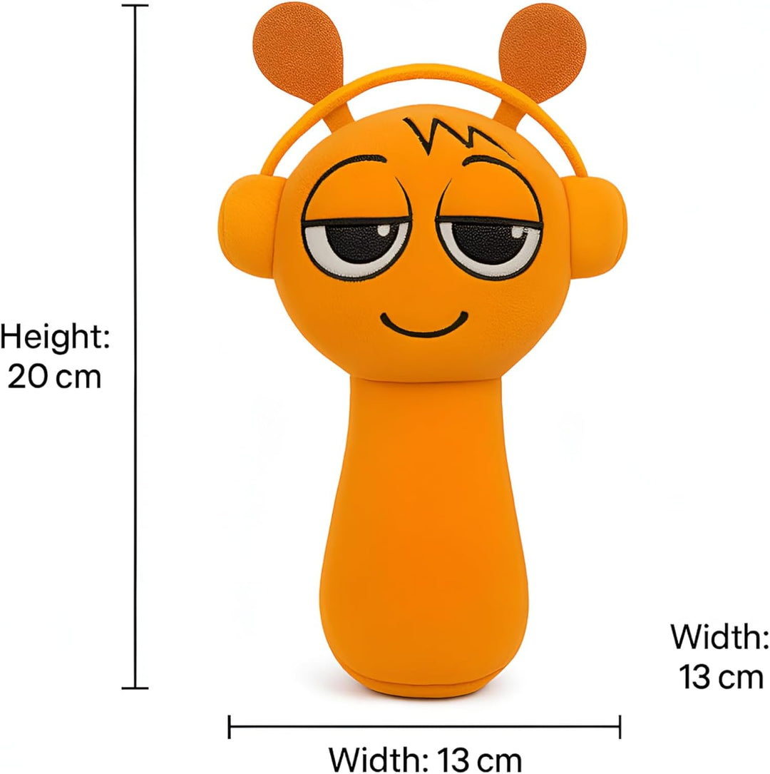 sprunki - Juego de 2 almohadas de peluche color gris