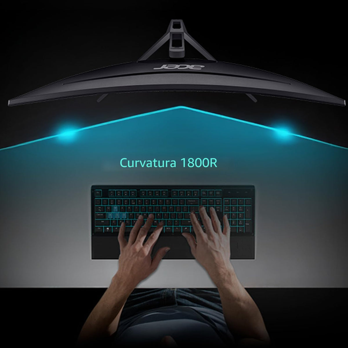 Acer Nitro Monitor Curvo para Juegos UWFHD 2560 x 1080 1800R de 29....