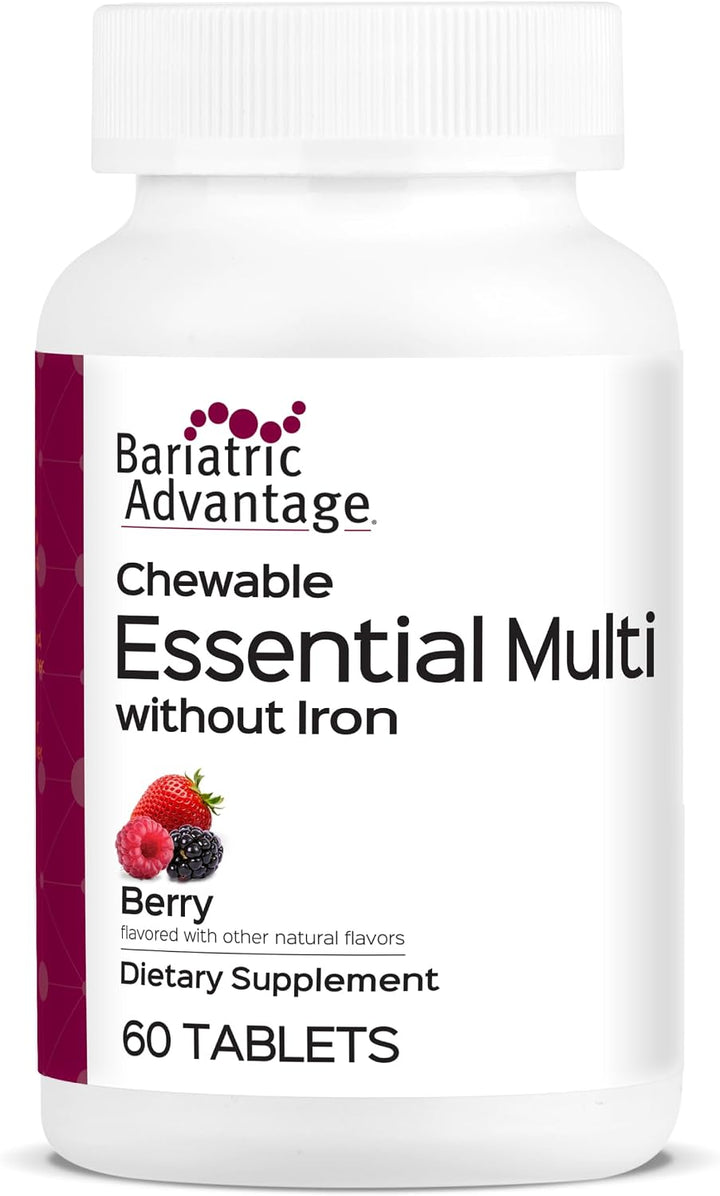 Bariatric Advantage Multivitamínico esencial masticable sin hierro...