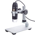 Microscopio digital USB portátil 10X-200X 2MP con iluminación LED y soporte